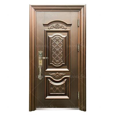 China Modern Security Anti-theft Interior Strong Steel Door Metal Front Doors For Modern Homes for sale