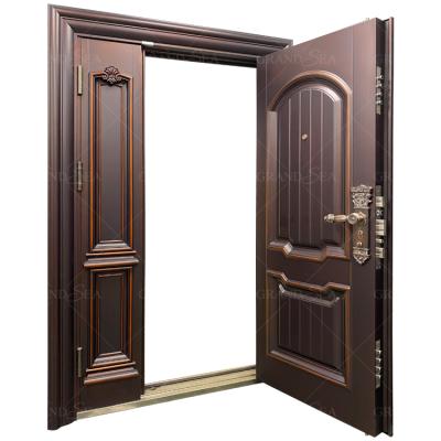 China Project Use Modern Turkey Anti-theft Security Steel Front Steel Doors For Homes for sale