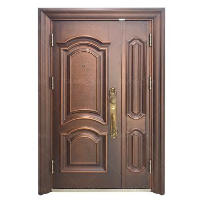 China Modern Anti-theft Strong Steel Steel Doors Modern Metal Use Project Security Door Front for sale