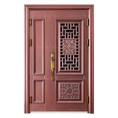 China Project Use Metal Steel Front Doors Modern Strong Exterior Interior Anti-theft Modern Security for sale