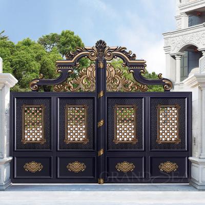 China Modern Single Main Metal Fence Sliding Cast Aluminum Gate For Sale Aluminum Fences And Doors For Houses for sale