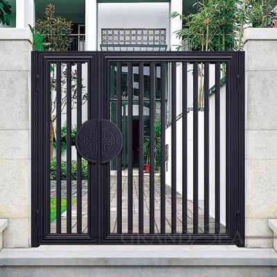 China Modern Laser Cut Custom Fabrication Aluminum Powder Coated Gate Designs Metal Sliding Garden Fence Gate for sale