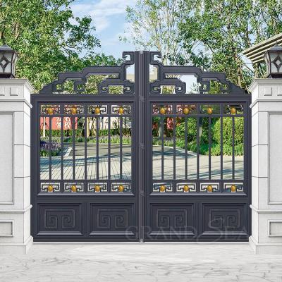 China Modern Types of Gates Aluminum Gate Laser Cut Metal Gate Screen Barrier Gate Fencing Gates for sale