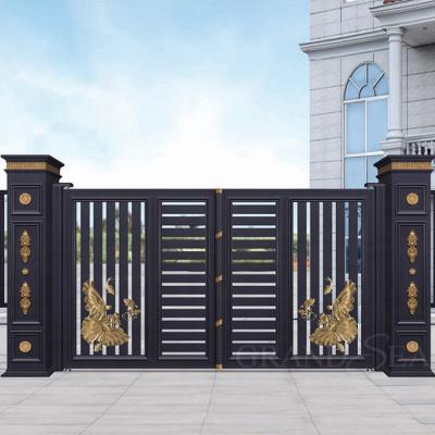 China Sliding Gates Barriers And Modern Aluminum Aluminum Gates For Homes for sale