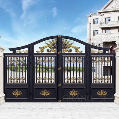 China Modern Customized Aluminum Sliding Gate Driveway Gate Decorative Yard Entry Barrier Gate for sale