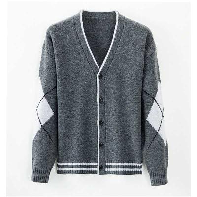 China High Quality Autumn Men Casual Long Sleeve Cardigan Sweater Coat Anti-wrinkle Long Sleeve Cardigan Sweater for sale