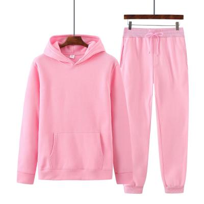 China Autumn And Winter Hoodie Leisure Foreign Trade Sports QUICK DRY Sweater Set Solid Color Sweater Sets for sale