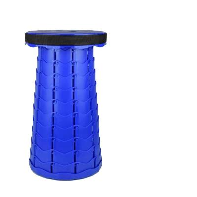 China Stool Folding Gardening Stool (Height) Adjustable Round Easy Telescopic Portable Retractable Plastic Camping Stool for sale