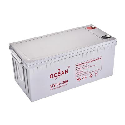 China Electric Power Systems Deep Cycle 12v200ah Free Maintenance Gel Storage Battery Solar Inverter Battery for sale