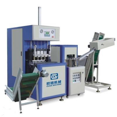 China New Semi Automatic Bottle Condition OGMS-4 Pet Bottle Machine 4 Cavities Blow Machine Maker for sale