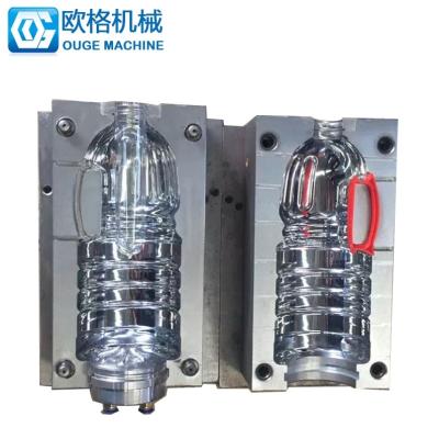 China Plastic PET Vegetable Oil Bottle Oil Bottle Mold With Hand For Semi-automatic Stretch Blow Machine for sale