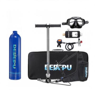 China Hot Selling DEDEPU Dive Mini Scuba Cylinder Diving Equipment Uunder 1L Water Blast Air Diving and Swimming Oxygen Tank up to 20mins for sale