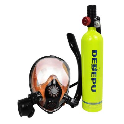 China Mini Reinflatable Air Diving Tank Kit Oxygen Cylinder Hand Pump Diving and Swimming High Pressure Set for sale