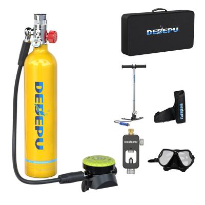 China Portable Scuba Diving DEDEPU 1L Scuba Air Cylinder Up to 20 Minutes Breathing Underwater for sale