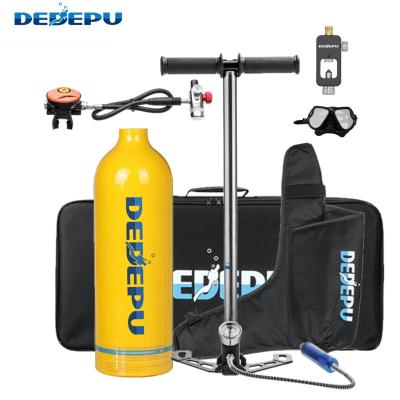 China High pressure hand pump alone 1.0L mini scuba diving equipment tank EXW-price scuba diving DEDEPU air tank scuba air tank for sale