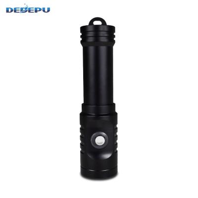 China DEDEPU Flashlight Aluminum Alloy Torch Light IP68 Rechargeable Diving Diving Flashlight for sale