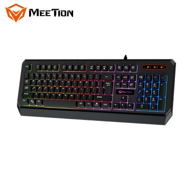 China O computador do PC de USB do Desktop dos fabricantes do teclado conduziu o jogo Backlit claro do Gamer da membrana para o computador à venda