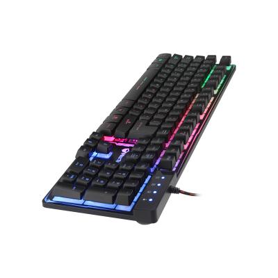 China Rainbow Color Backlit Gaming Keyboard LED Backlit for sale