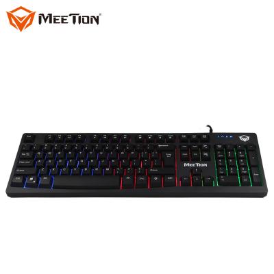 China US Layout Cool Multicolor and Soft key backlit USB wired Rainbow gaming Keyboard for sale