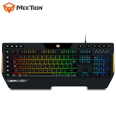 China MEETION MK9420 Free Sample Metal Programming Gaming Game Membrane Keyboard For Game for sale