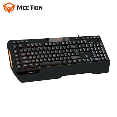 China El nuevo producto de MEETION ató con alambre el teclado macro del juego del ordenador portátil del ordenador de las multimedias del RGB para el videojugador de la PC en venta