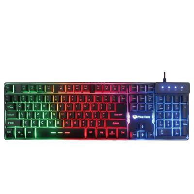 China Professional wholesale MEETION usb ergonomic LED Backlit Computer laptop PC 104 keys membrane Gaming Keyboarsd For Gamer for sale