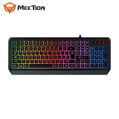 China MeeTion K9320 Waterproof Usb Led Light Backlit Game Pc Computer Gamer Membrane Gaming Keyboard for sale