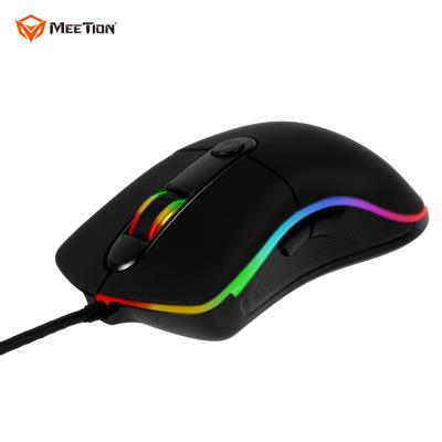 China MEETION GM20 6D Optical Drivers Usb Mouse X7 RGB Optical Wired Ergonomic USB Game Gamer Gaming Mouse for sale