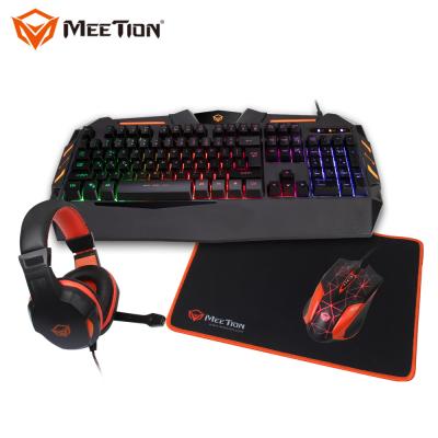 China MEETION C500 keyboard and mouse set, gaming keyboard mouse headset, mouse keyboard headset for sale