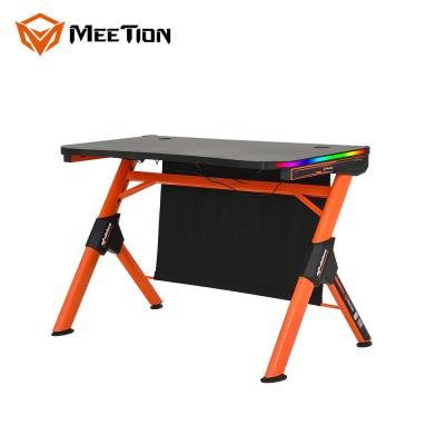 China MeeTion DSK20 Gaming Luminous Led Light RGB Racing Gamer Desk Pro Adjustable Desktop Computer Table PC Desk for sale