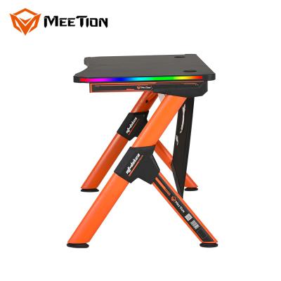 China MeeTion DSK20 Cheap Ps4 X Box Sample Furniture Table Office Ergonomic PC Gamer Computer Desk For Gamers With Light for sale