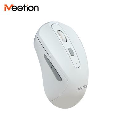 China MeeTion R550 Travel PC Ergonomic Inalambrico Dual 2.4Ghz Wifi Silent Rechargeable Laptop Wireless Bluetooth Mouse for sale