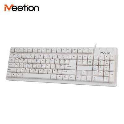 China ShenZhen Meetion Brand Hot Selling USB Waterproof The Wired Computer Keyboard For Laptop for sale