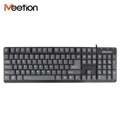 China Meetion Brand Wholesalers Waterproof Design Quiet Suspended Standard Wired Keyboard,Multi Language Layout Keyboard for sale