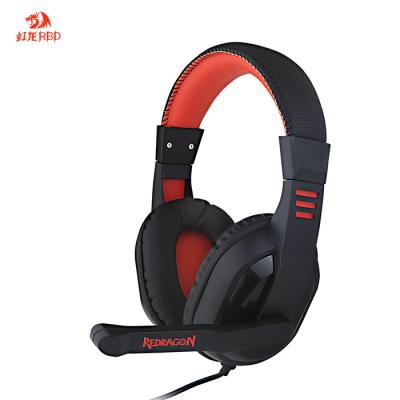 China Cool Professional Redragon Standard OD3.5 Audio Jack Gaming Desktop Headset With Mic for sale