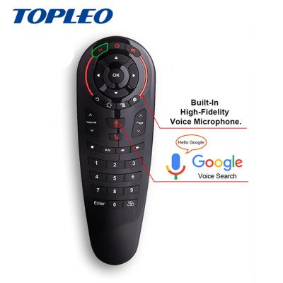 China Topleo Professional design G30 Wireless 2.4g air mouse google voice keyboard remote control for sale