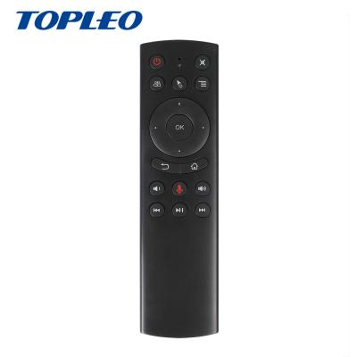 China Multifunctional Power key ir learning tv box rohs mini 2.4g rf remote G20 Voice google search air mouse for sale