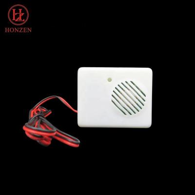 China Display Manufacturer Professional ABS Packaging White Plastic Battery Operated 3AAA Sound Music Box With 29mm 8ohm 0.25w Speaker For Cooler for sale