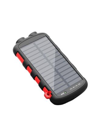 China New 10000mah Wireless Charging Waterproof Solar Power Bank Dual Usb Solar Battery Charger Travel Powerbank Solar Energy System 5kw for sale