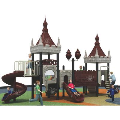 China Colorful Douli customizable kids outdoor indoor Dia. 89mm upright posts fixed color variable small LLDPE slide playground for children for sale