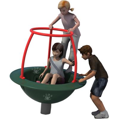 China Steel Douli kids outdoor funny unpowered tipi multispinner carousel amusement playground equipment with top brace for children for sale