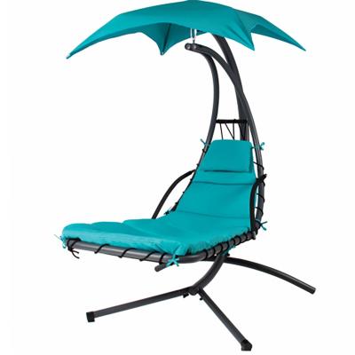 China Super Comfortable Outdoor Metal Frame Wicker Patio Chair Pear Shape Rattan Hanging Swing Chair for sale