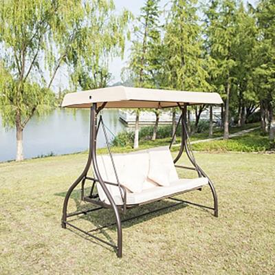 China Super Comfortable Wholesale Classic 3 Seater Cushioned Canopy Swing Chair For Patio for sale