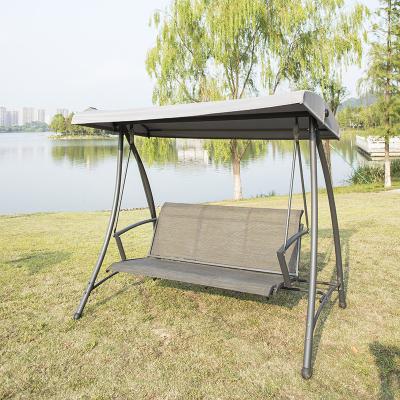 China Super Comfortable Outdoor 3 Seat Garden Patio Canopy Swing Chair for sale