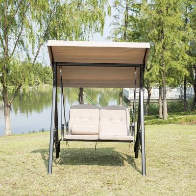 China Super Comfortable Durable Luxury Aluminum Outdoor Hanging Swing Chair For Garden And Patio for sale