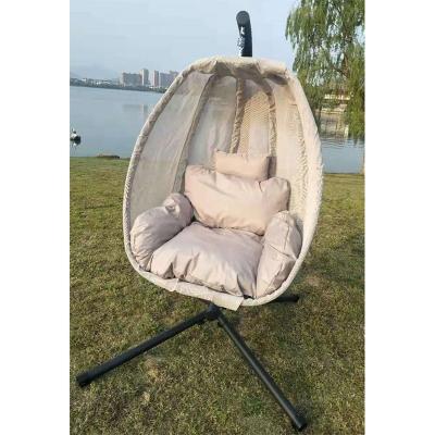 China Super Comfortable Luxury Patio Rattan Swing Chair Garden Set Patio Swing Easy Cleaning Hammock for sale