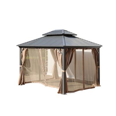 China Contemporary Outdoor Patio Garden Hard Top Gazebo Gazebo with Sides for sale