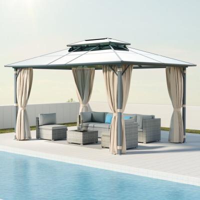 China Wholesale Contemporary Good Quality Metal Top Garden Awnings Gazebo for sale