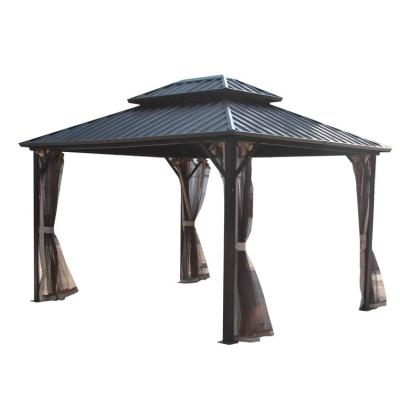 China Contemporary good design outdoor garden patio BBQ gazebo pavilion with mosquito net for sale