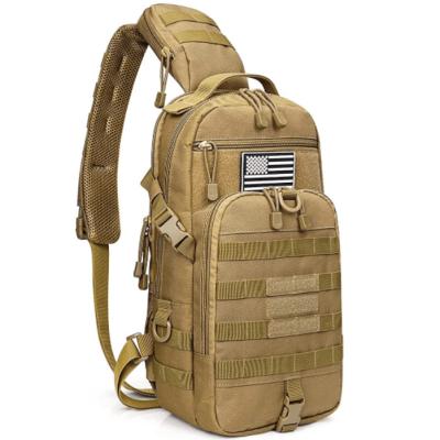 China Waterproof Camping Hiking Outdoor Army Cross - Body Bag Oxford Chest Molle Sling Bag Military Single Shoulder Pack Tactical Bag for sale